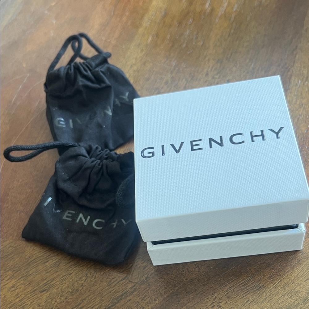 Givenchy White Presentation Box with Black Drawstring Pouches